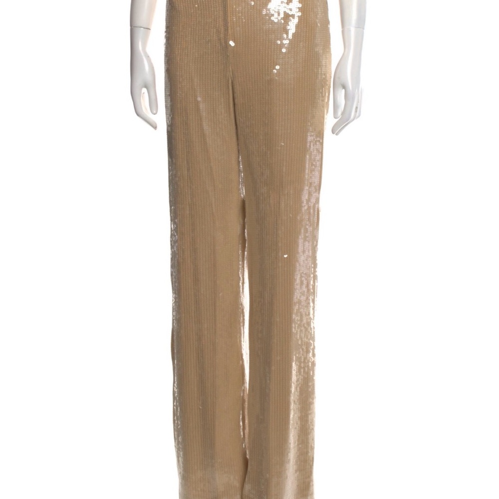 Nili Lotan Sequin Beige pants